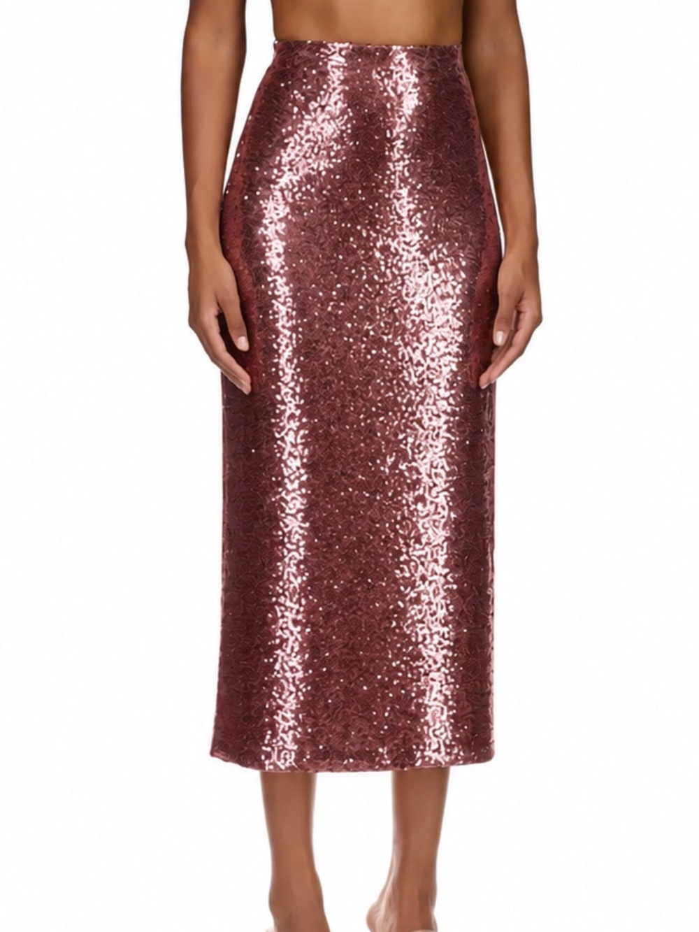 HVN Affie Sequin Midi Skirt Size 2